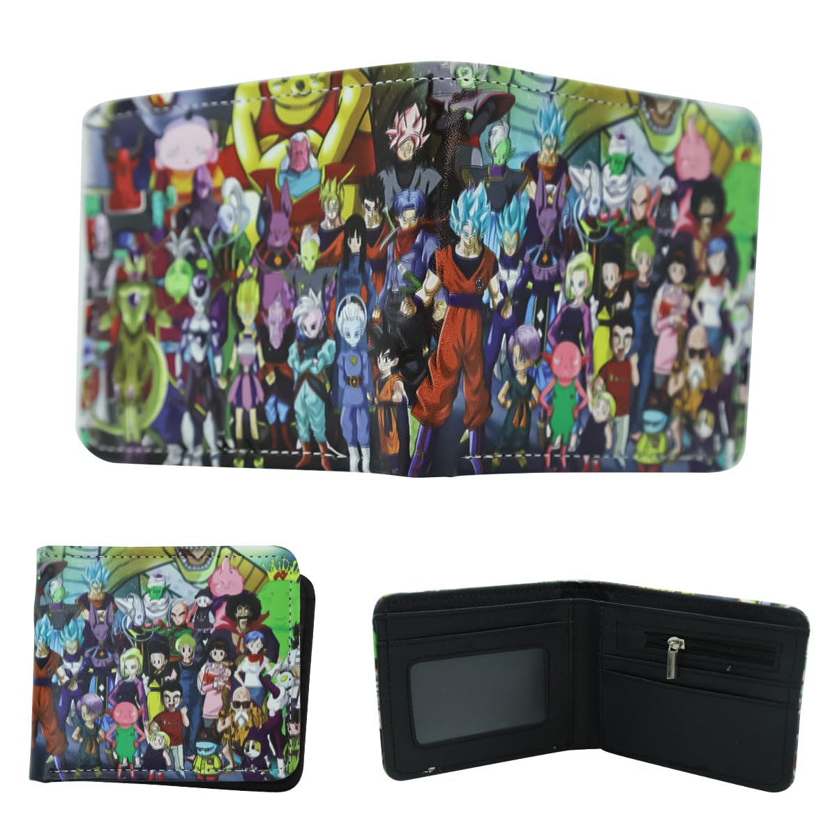 FANCYKU Dragon Ball Wallet, PU Leather Wallet Bi-fold Card Bag, Print Cover Cartoon Cool Aesthetic Minimalist Credit ID Card Wallet Gift for Boys Girls Kids FANCYKU Dragon Ball Wallet, PU Leather Wallet Bi-fold Card Bag, Print Cover Cartoon Cool Aesthetic Minimalist Credit ID Card Wallet Gift for Boys Girls Kids